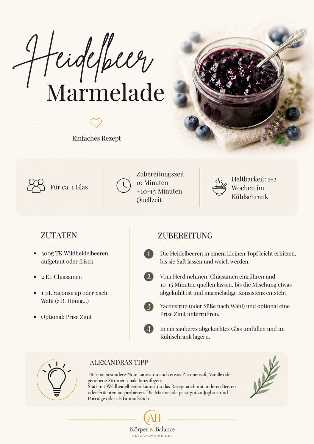 Heidelbeer-Marmelade